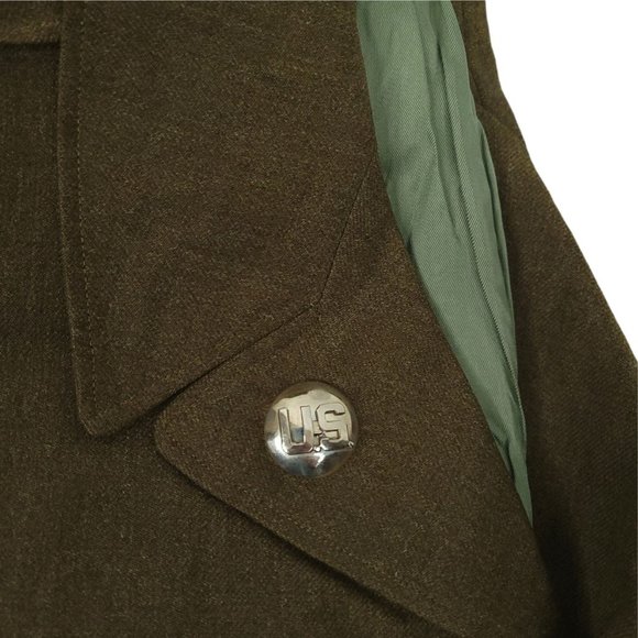 Korean War US 5th Army Ike Jacket A5 Ordnance Replacement Training Center DI Pin - Picture 7 of 12